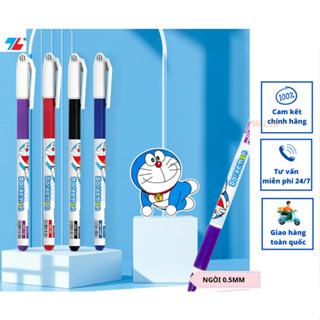 Bút gel nước Thiên Long Gel 012 DOREMON, Ruột thay thế GR-04, Viết Gel viết bi gel ngòi 0.5mm