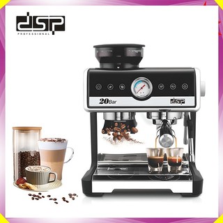 Máy pha cà phê bán tự động cao cấp thương hiệu dsp ka3107 - áp suất 20bar - hàng nhập khẩu chính hãng