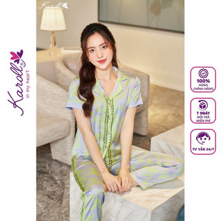 Đồ bộ nữ mặc nhà Jcvcoll - Karoll NH23.014 LUXURY HÌNH MÂY. QD