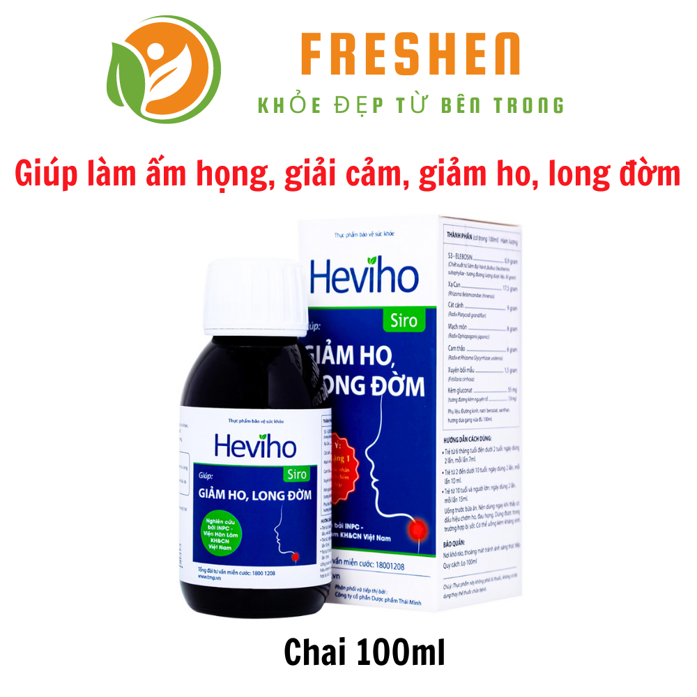 Heviho Thái Minh - Hỗ trợ giảm ho từ thảo dược - Viên uống và siro ho