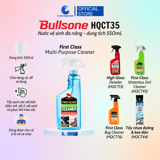 Dung dịch vệ sinh nội thất ô tô Bullsone - First Class Multi-Purpose Cleaner 550mL - Hàng chính hãng