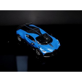 Xe Mô Hình Bugatti Centodieci 1:64 MiniGT ( Blu Bugatti LHD )