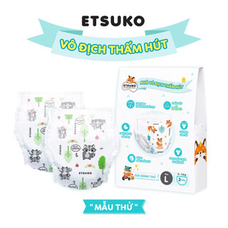 Hộp 2 miếng mẫu thử tã quần Etsuko + Truyện Tranh