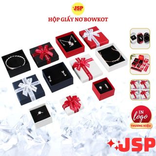 Hộp giấy đựng trang sức Bowknot hộp đựng nhẫn hộp trang sức quà tặng JSP