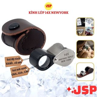 Kính lúp soi kim cuong 14x Newyork GIA GRA kinh lúp soi đá quy trang sức kinh lup câm tay mini JSP