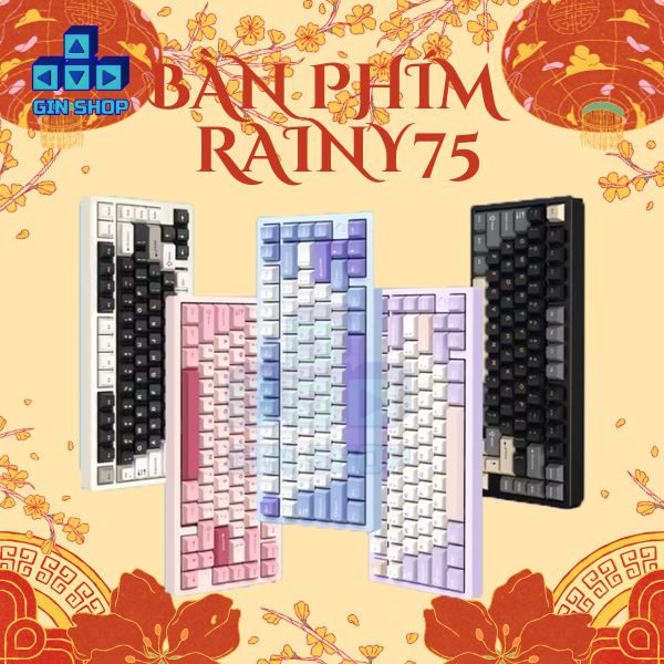 [HÀNG SẴN] Bàn Phím Cơ Custom Rainy 75 - Rainy75 | 3 Modes | Nhôm | Led RGB | BigBuy360 - bigbuy360.vn