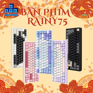 [HÀNG SẴN] Bàn Phím Cơ Custom Rainy 75 - Rainy75 | 3 Modes | Nhôm | Led RGB