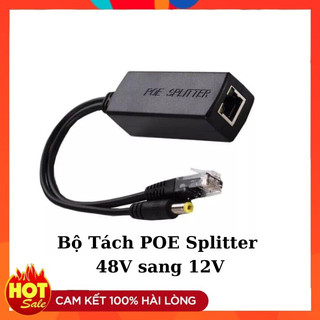 Bộ chuyển nguồn poe splitter 48v sang 12v / 48v sang 5v cho camera ip không poe