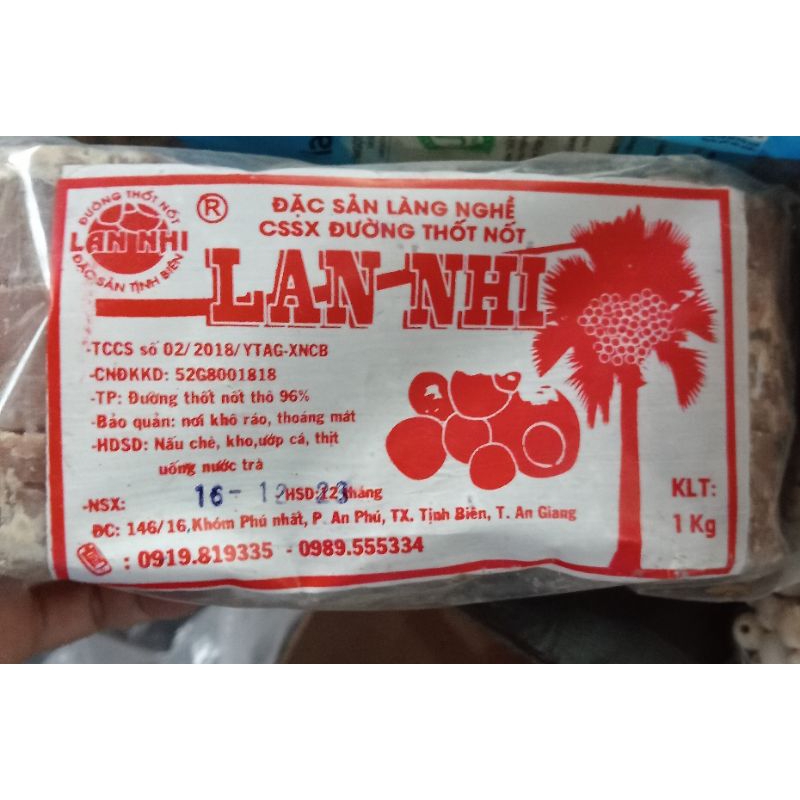 (1kg) Đường thốt nốt