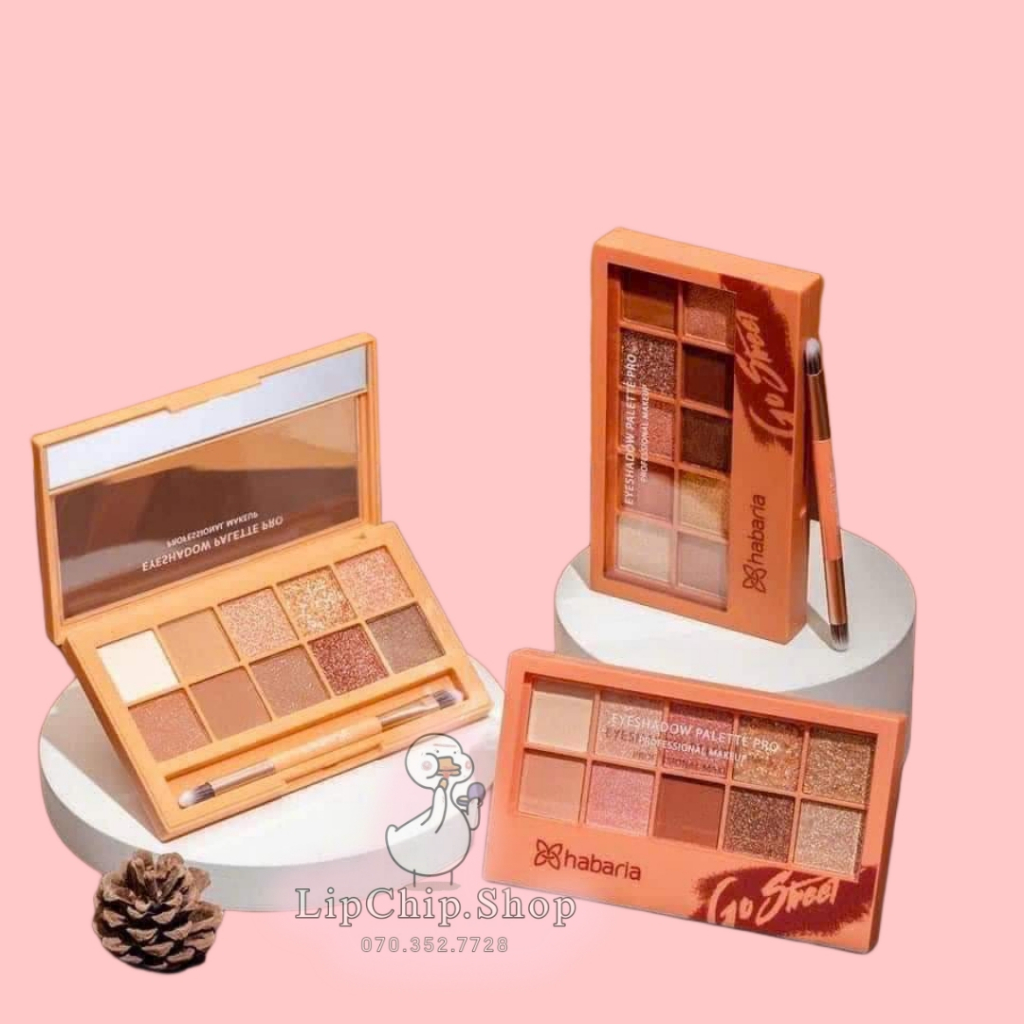 Phấn Mắt Habaria Eyeshadow Palette 10 Ô