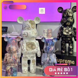 Gấu BearBrick-tượng gấu BearBrick ĐÍNH HOA 80cm - trang trí decor nhà cửa, làm quà tặng sang chảnh
