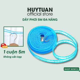 Dây phơi đồ thông minh chống bay quần áo cuộn 3 mét