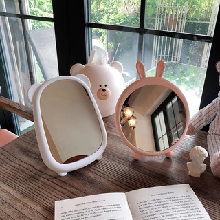 Gương để bàn hình gấu, thỏ cute phong cách Hàn Quốc