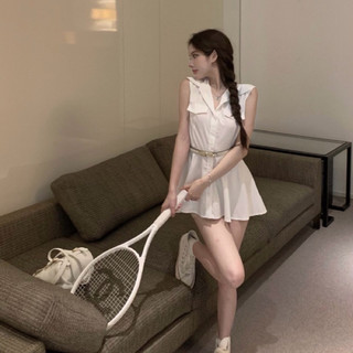 Đầm sơmi dáng xoè