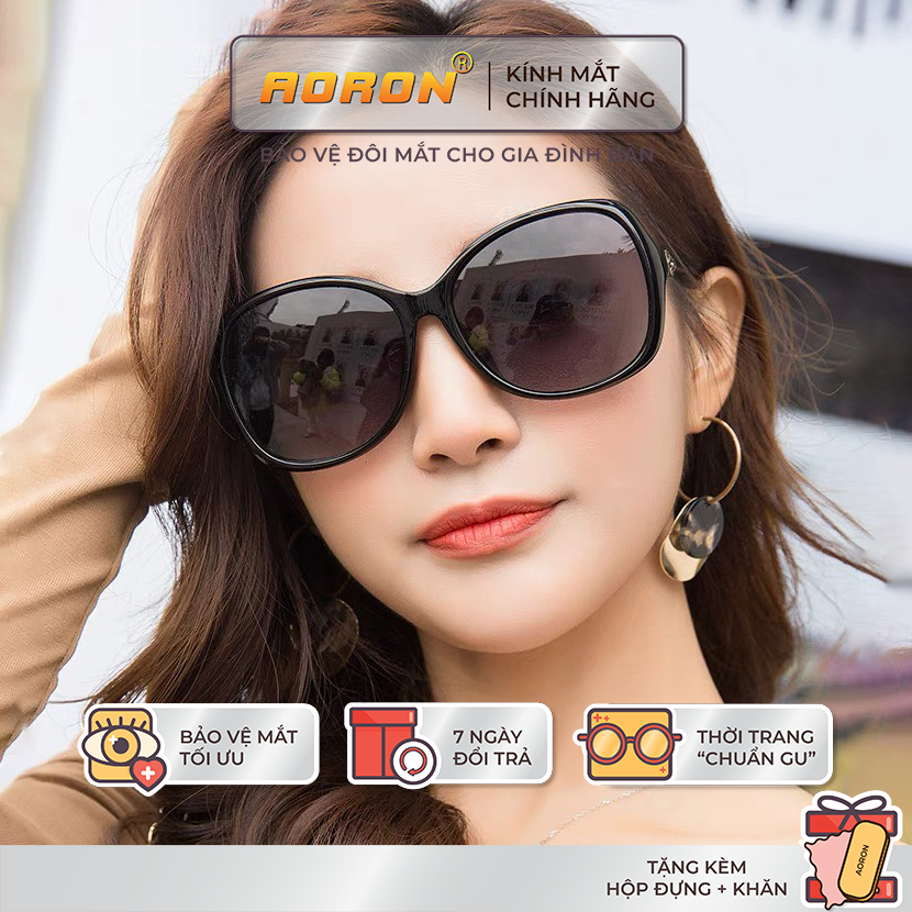 Kính Mát Nữ Phân Cực AORON Chống Lóa Bảo Vệ Mắt Phong Cách Thời Trang Đi Biển Chống Tia UV