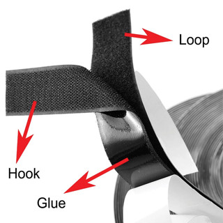 Có Sẵn Keo,Băng nhám dính,Velcro Dán Xé/băng dính gai,GIÁ BÁN Một SET GỒM 1 MÉT MẶT GAI+1 MÉT MẶT XÙ, phụ liệu may mặc