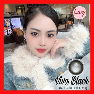  (Giá 1 chiếc) Viva Black LUXY LENS 14.3mm 0-6 Độ Chính Hãng Hàn Quốc, Cam Kết Chất Lượng, Có Bảo Hành