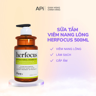 Sữa tắm Herfocus làm sạch da, hỗ trợ cải thiện nang lông, giảm mụn, làm dịu da  MEE NATURAL