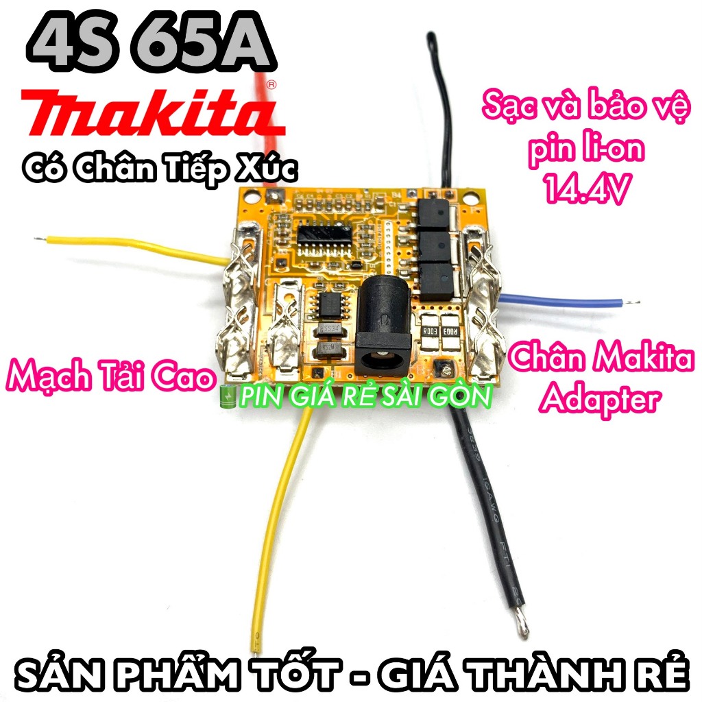 Mạch vàng 4S 65A 14.4V MKT có chân tiếp xúc (PGRSG)