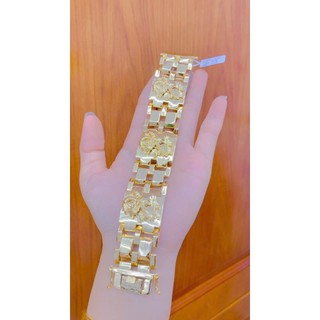 Trang Sức GiVi Lắc tay nam bản lớn dát vàng 18k hình rồng mẫu mới CAM KẾT KHÔNG ĐEN -  KHÔNG NGỨA