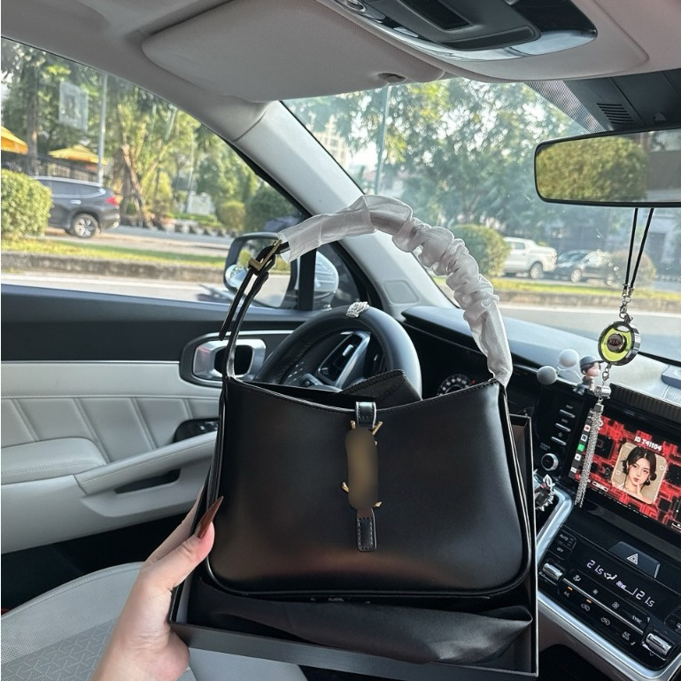 Túi xách nữ túi kẹp nách size 23 fullbox chất da trơn sang chảnh - Lucky9store