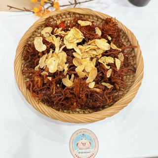 Khô heo cháy tỏi 200gr- 500gr- đồ ăn vặt siêu ghiền, siêu cuốn -trangsu foods