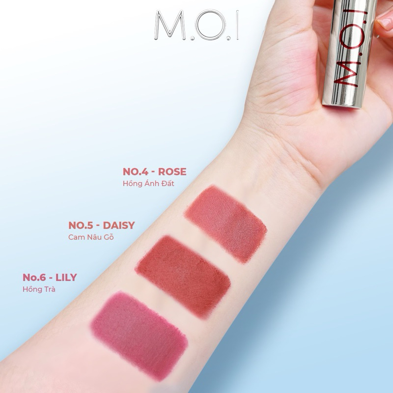 Son kem lì MOI Cosmetics Holiday lì mềm môi dưỡng ẩm 3.5g