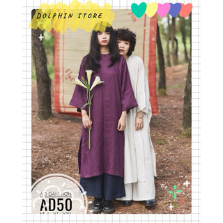 BIGSIZE Áo dài bigsize - Áo dài cổ tròn bigsize - Áo dài tím bigsize - Áo dài trắng bigsize