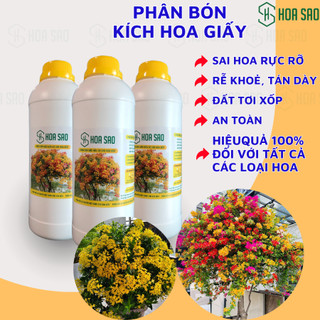 Phân bón hoa giấy HOA SAO CHÍNH HÃNG 🍀 fresship 🍀phân hữu cơ kích hoa giấy sai hoa, nở đồng loạt, phân bón hoa giấy