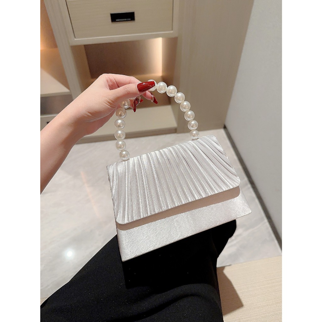 Túi Xách Nữ Quai Xách Gắn Ngọc Túi Đeo Chéo Đeo Vai Đi Chơi Đi Tiệc Tiểu Thư Sang Chảnh Cao Cấp TX-66 MIQI BAG | BigBuy360 - bigbuy360.vn