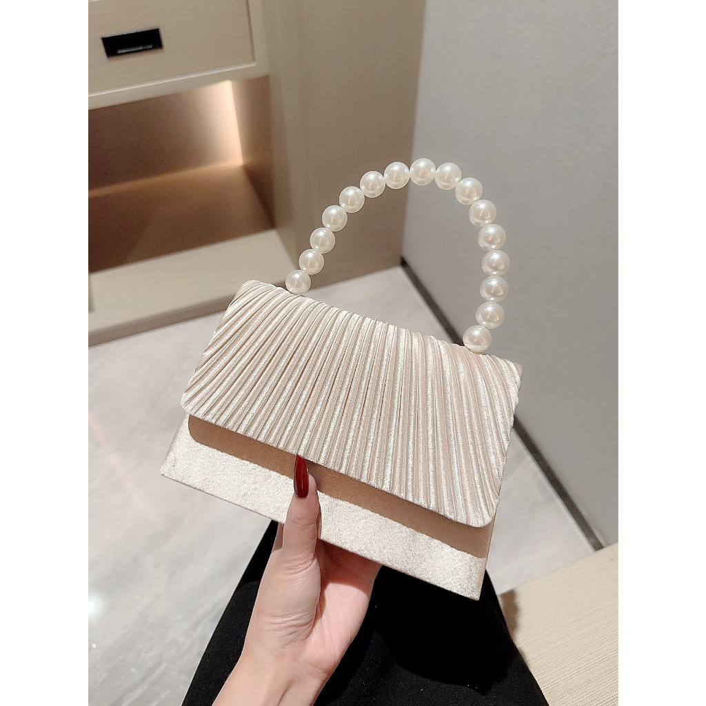 Túi Xách Nữ Quai Xách Gắn Ngọc Túi Đeo Chéo Đeo Vai Đi Chơi Đi Tiệc Tiểu Thư Sang Chảnh Cao Cấp TX-66 MIQI BAG | BigBuy360 - bigbuy360.vn