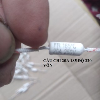 Cầu chì sứ nồi cơm 250v 185° dòng điện 15a -10a -20a