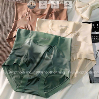 Quần lót lụa satin cạp cao seeondskin bigsize đến 70kg
