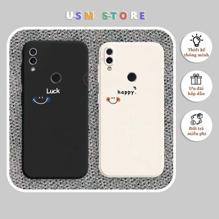 Ốp lưng xiaomi redmi note 7 / note 7 pro / note 7s / redmi 7 / redmi y3, tpu dẻo nguyên khối, mặt cười happy luck