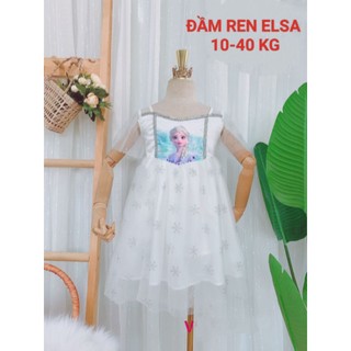 Đầm váy ren công chúa cao cấp Elsa haivanco cho bé 10 đến 40 kg thoáng mát mềm mịn đi chơi đi tiệc đều đẹp