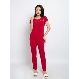 Bộ mặc nhà wonner 22081 cộc tay quần dài chất cotton