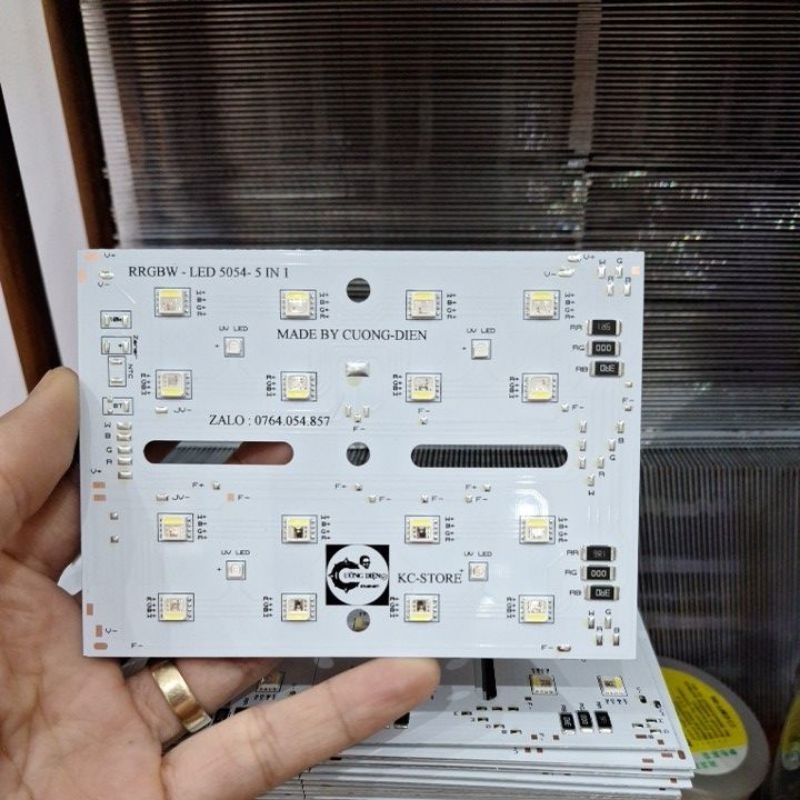 Mạch đèn led 5054 thủy sinh wrgb ( 5in1 +uv)