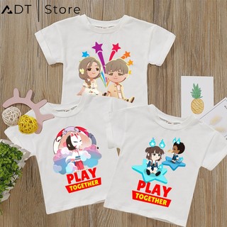 BST Áo thun ADTStore x Áo phông cộc tay trẻ em in hình Play Together cực hot đủ size cho bé trai bé gái
