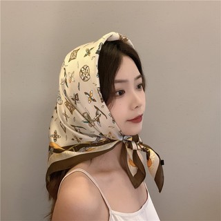 Khăn quàng cổ lụa vuông cho công sở size 70x70cm phong cách hàn quốc t2f1