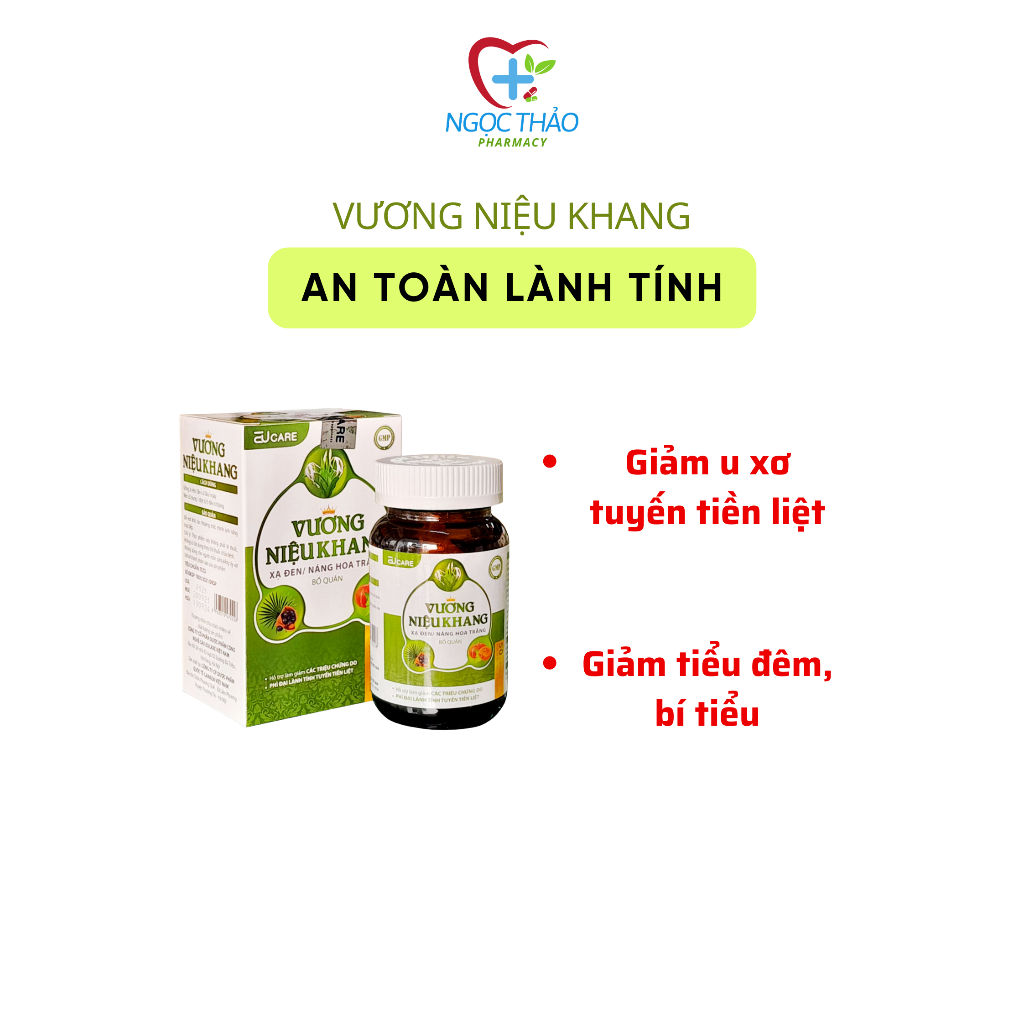 (DATE MỚI 11/2026) Vương Niệu Khang EUCARE giảm u xơ phì đại tuyến tiền liệt, tiểu đêm, bí tiểu - 50 viên