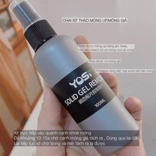 Chai Xịt Tháo móng úp, móng giả an toàn,tan keo siêu nhanh không đau