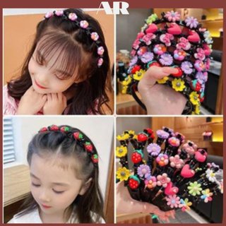 Bờm kẹp tóc cho bé gái có đính hoa quả siêu Cute A111