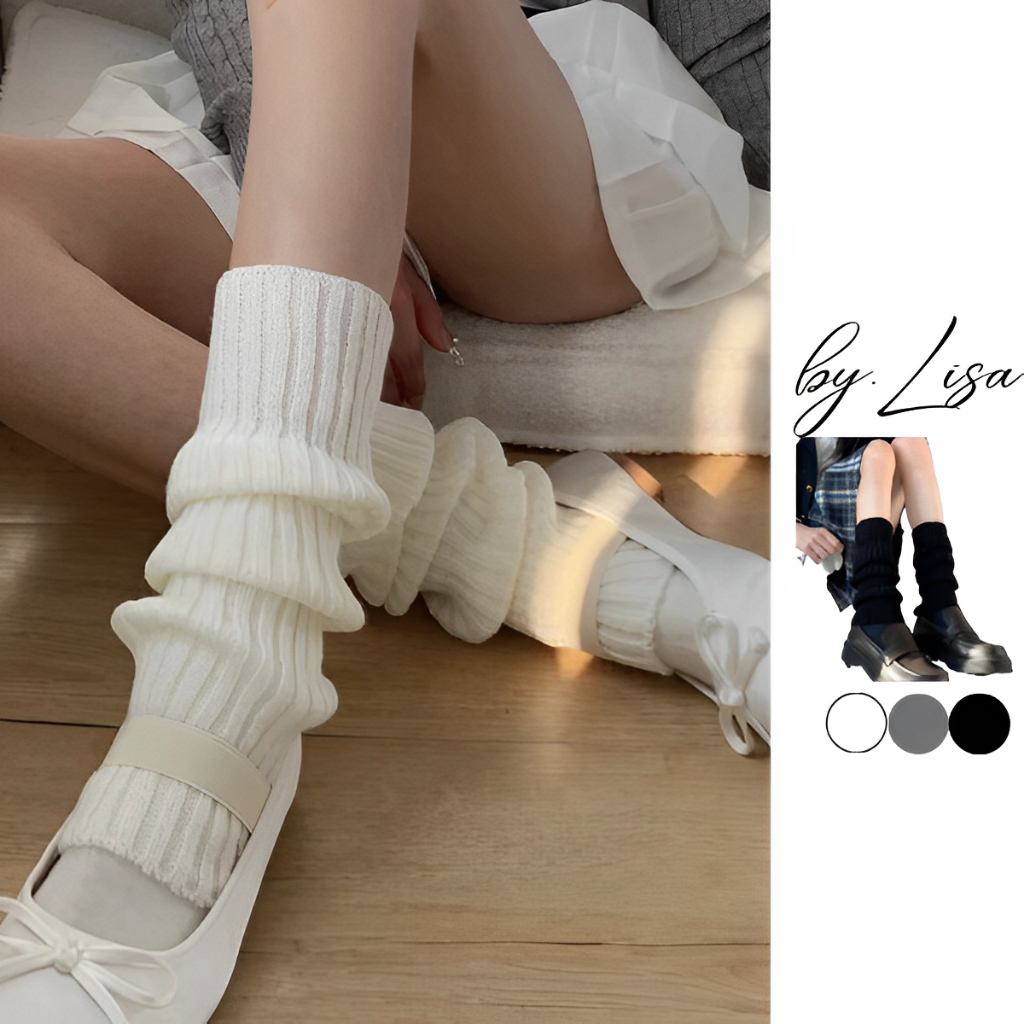 Tất ống chân dệt kim len ống tay giữ ấm phong cách Y2K ống tất chân đáng yêu phong cách idol Kpop | BigBuy360 - bigbuy360.vn