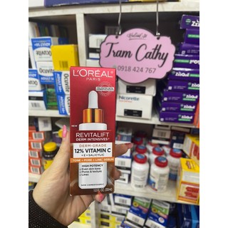 Tinh chất l'oreal giúp giảm thâm , trắng sáng và căng mọng da revitalift clinical 12% vitamin c + ha serum 30ml