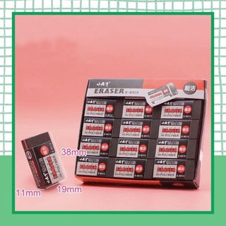Gôm tẩy chì eraser màu đen tẩy sạch, ít vụn nhỏ phù hợp học sinh, sinh viên, văn phòng vẽ thi trắc nghiệm - suni