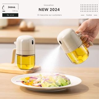 Chai xịt dầu ăn thủy tinh phun sương thông minh FEEKA thủy tinh cao cấp, bình xịt dầu ăn thủy tinh chống dây rớt