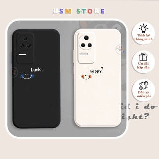 Ốp lưng Redmi K50 5G / Redmi K50 Pro 5G, TPU dẻo nguyên khối, in nổi mặt cười Happy Luck độc lạ