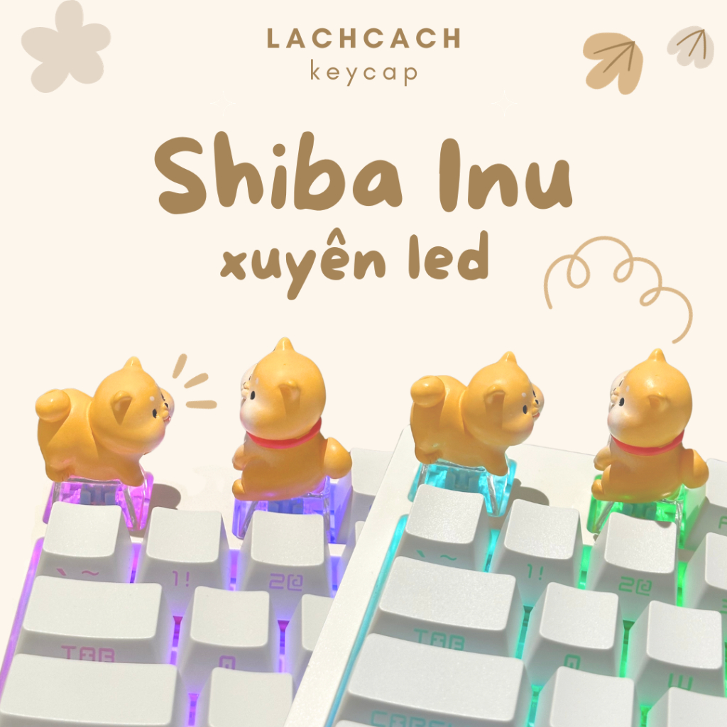 Keycap Shiba Inu | Keycap Bàn Phím Cơ | Phụ Kiện Phím Cơ