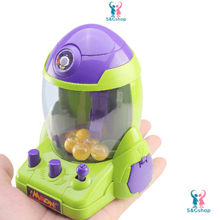 Đồ chơi máy gắp bi mini hình tên lửa trang trí bàn làm việc