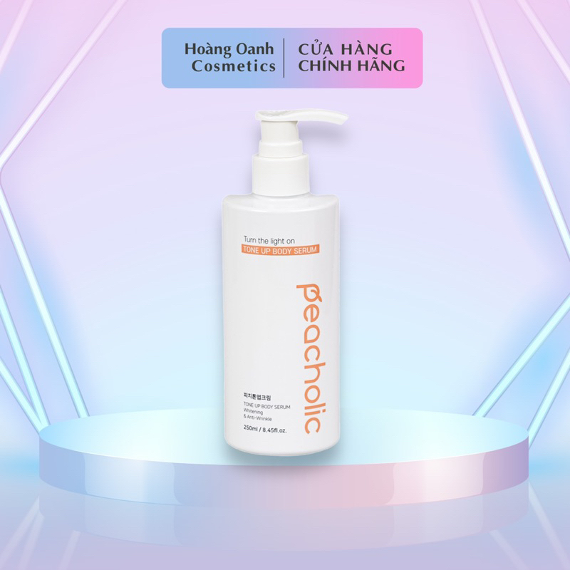 Sữa dưỡng thể nâng tone Peacholic Tone-up Body Serum 250ml